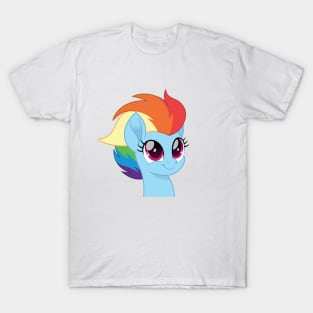 Rainbow Dash portrait short mane T-Shirt